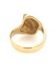 High Polish Contemporary Bypass Ring in Gold